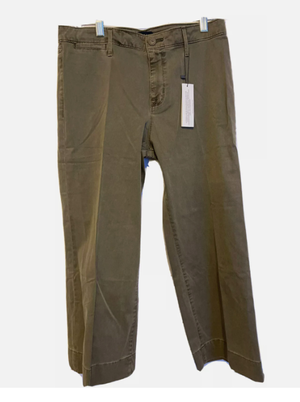 Sanctuary Wide Leg Cropped Pants Fatigue Green Women's Size 30 high Rise New $99